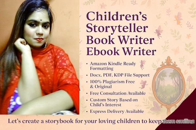 write magical and moral children stories for amazon, youtube, and gifts USA,UK