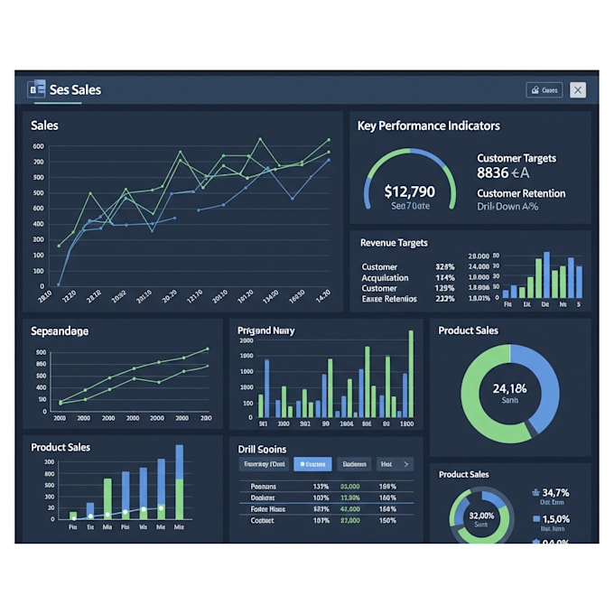 create custom excel dashboards for inventory, sales, and cost tracking