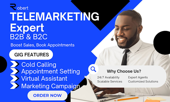 do b2b cold calling, telemarketing, script writing, VA and appointment setting
