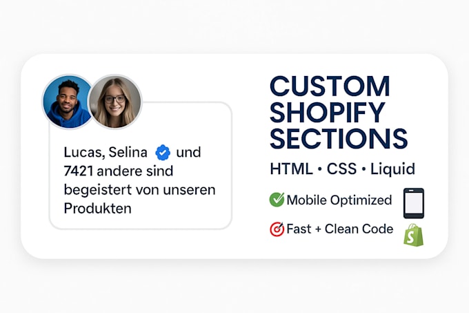 Build custom shopify sections with html, css and liquid by Philippb25 ...