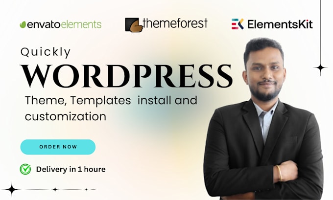 quickly install the envato element kit, themeforest, wordpress theme, template