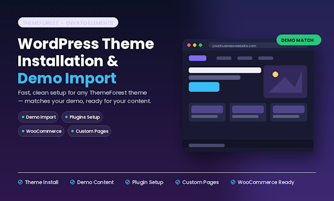 install your themeforest wordpress theme with demo import