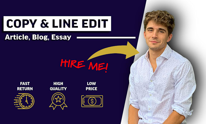 copy edit and improve your article, blog, or essay