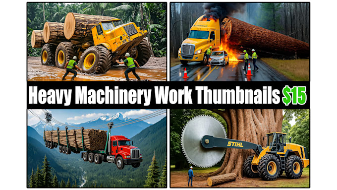 design heavy machinery and extreme work thumbnails