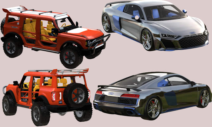 design custom 3d rc car model minicar 3d toy car chassis suspension print ready