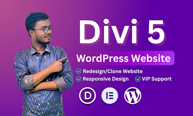 design premium divi 5 theme wordpress website with SEO optimization