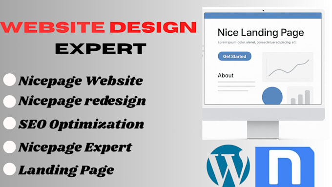 build custom nicepage website, wordpress website with nicepage builder