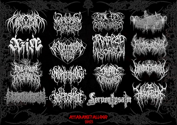 design your killer black metal logo for your killer project