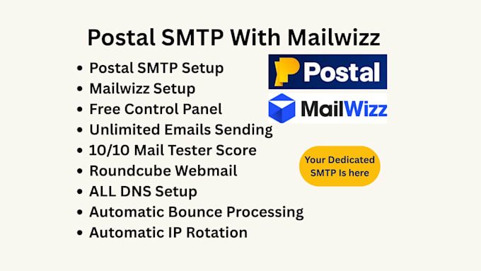 build postal smtp and mailwizz for unlimited emails sending