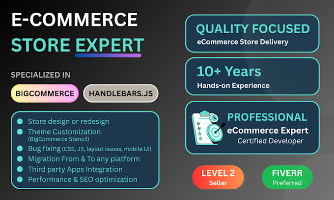 fix, customize, and redesign your bigcommerce store