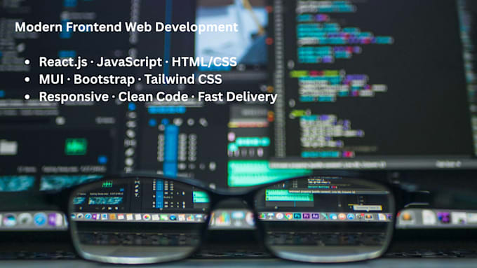 develop responsive frontend websites using reactjs mui tailwind