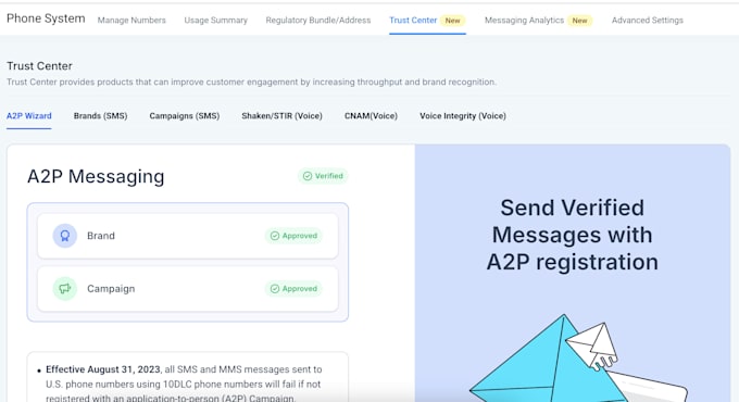 get your a2p messaging approved in gohighlevel