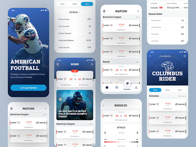 develop golf booking app, therapy app, elearning app, sport app, bet app