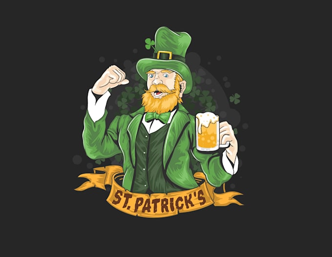 create awesome and gorgeous leprechaun logo design