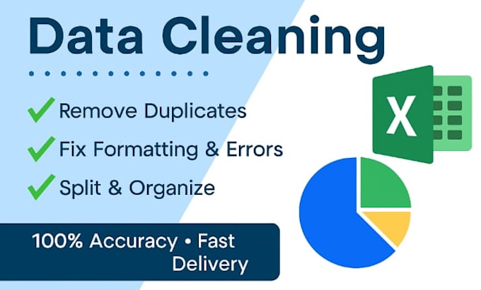 do fast and accurate data entry excxel cleaning and PDF to excel conversion