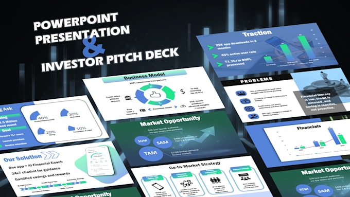 Design investor pitch deck and business presentation by Krishee_service ...