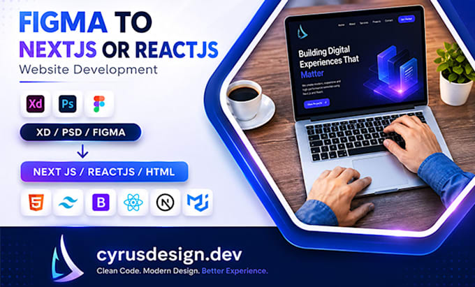 figma to nextjs or react frontend with clean typescript code