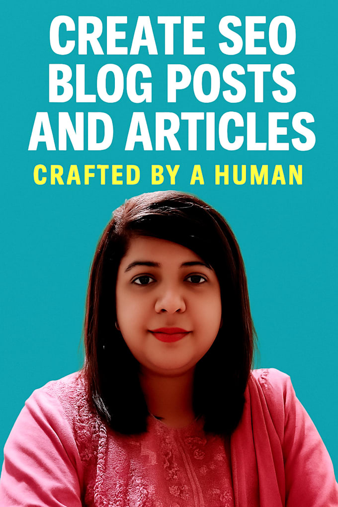 create SEO blog posts and articles crafted by a human