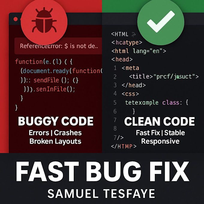Fix bugs in your website by Samitesfaye533 | Fiverr