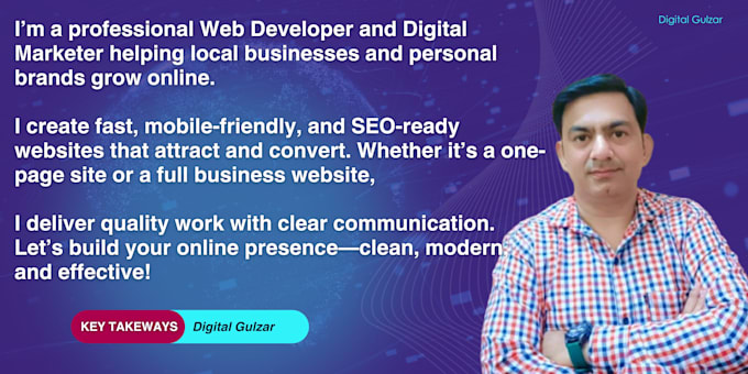 build responsive seo ready website for your local business or personal website