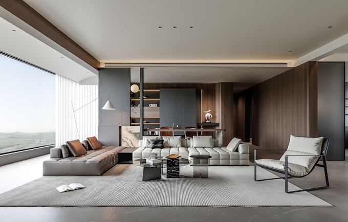 interior exterior 3d modeling and render as fast as 24h