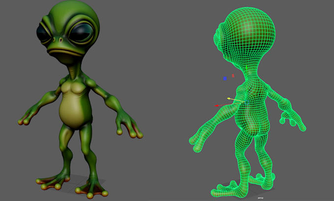 3d character rig ready for animation