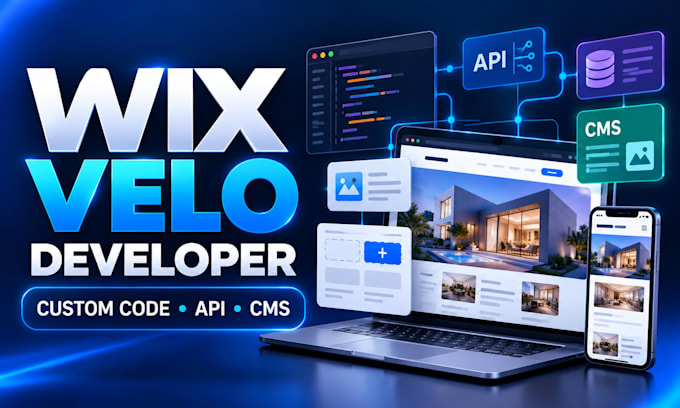 be your wix velo developer for custom wix studio features and apis