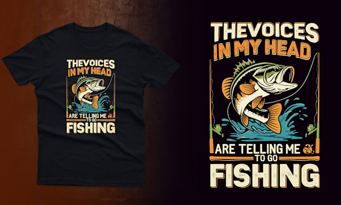 create trendy graphic and typography t shirt design for pod