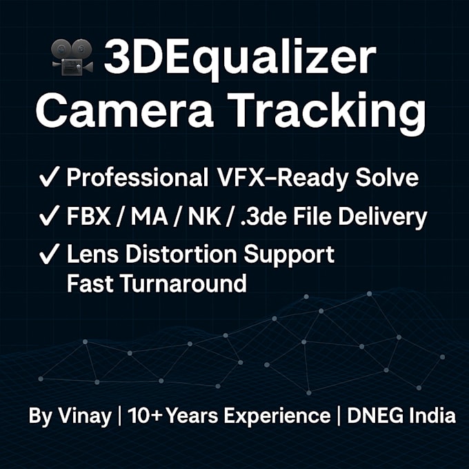do motion tracking, 3d camera tracking and screen or object replacement