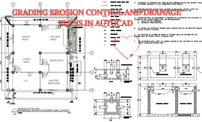 do stormwater drainage and pipe network design including plan and profile views