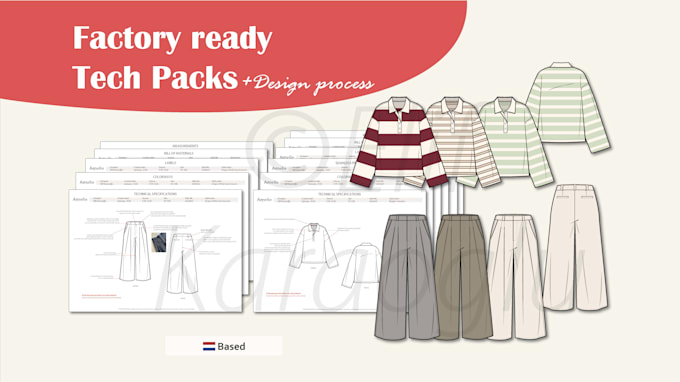 design production ready tech packs for fashion brands