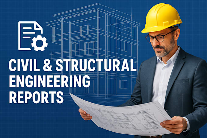 Do civil structural engineering and surveying construction reports by ...