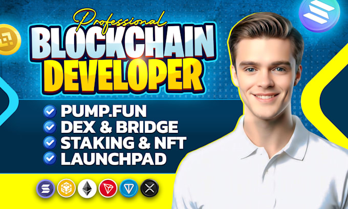 be blockchain developer for web3 dapp pump fun ai crypto polymarket telegram bot