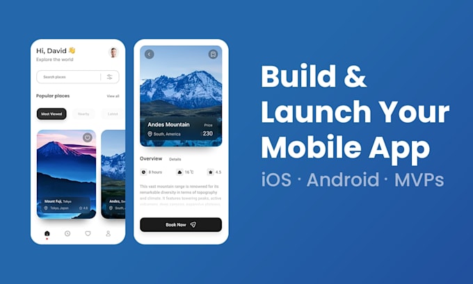 design, build, and launch your ios or android mobile app