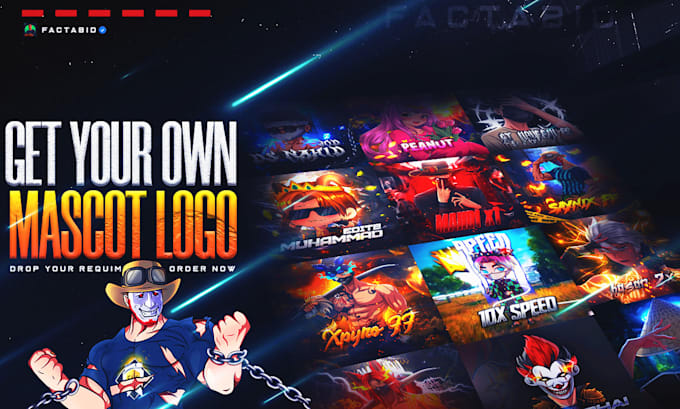 do custom art for esports logo, thumbnail or banner
