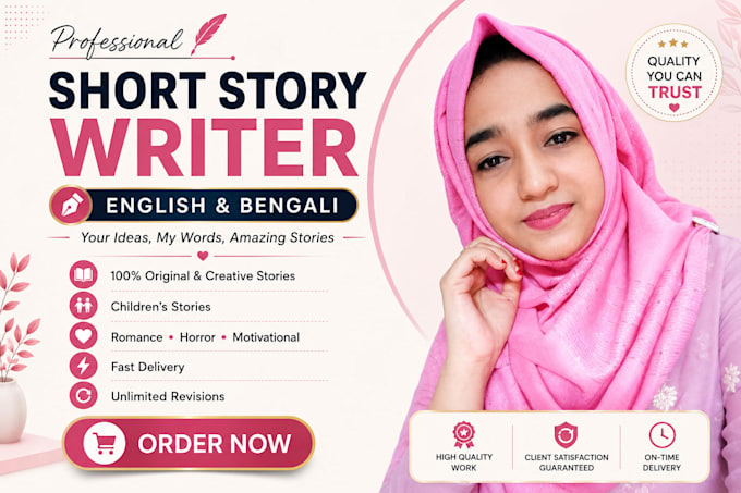 write unique short stories in english and bengali