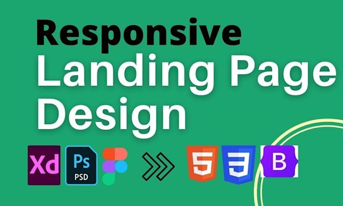 Create responsive html landing page by Alihusnain024 | Fiverr