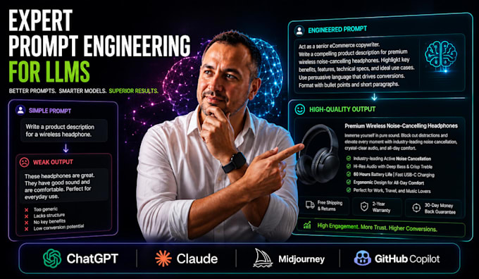 provide expert prompt engineering for llms and ai website