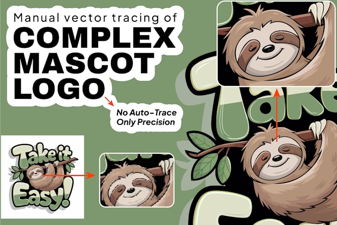 do manual vector tracing with precise alignment