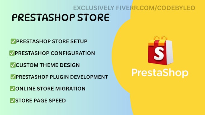 develop prestashop module, store setup, configuration, theme, api integration