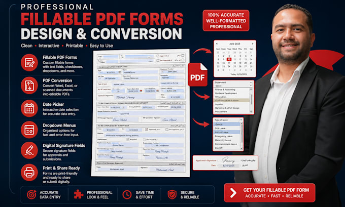 create professional fillable PDF forms for your business