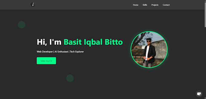build modern and eye catching portfolio website