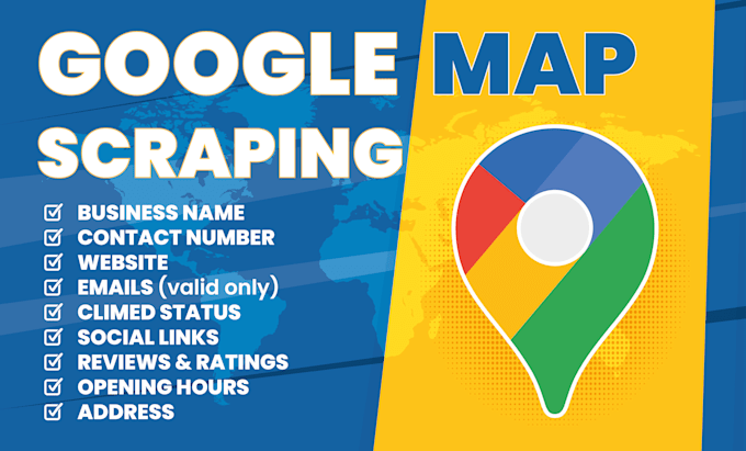 do google maps scraping for b2b lead generation,  leads email list, data scraper