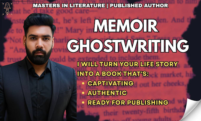 ghostwrite your memoir with emotional depth and real life detail
