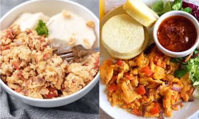 do yam and egg menu design