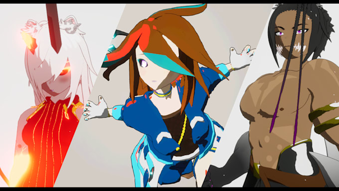 rig, animate, and create 3d anime characters for games