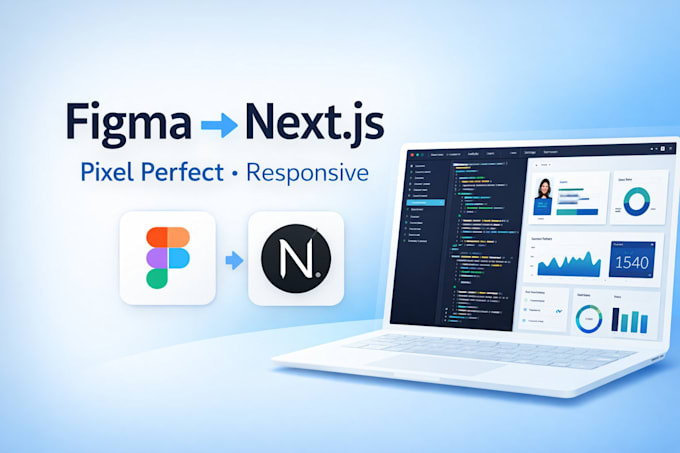 convert figma to a responsive nextjs website