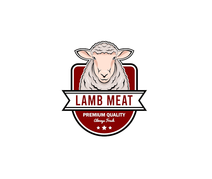 create attractive and imagination sheep farm logo design