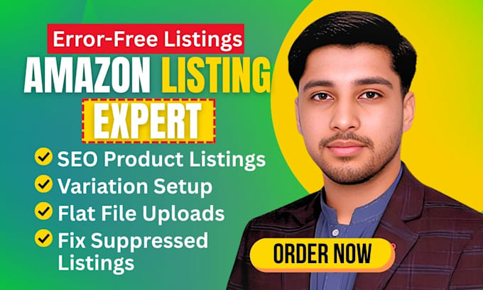 do amazon fba fbm listing creation, variation listing or fix listing issues