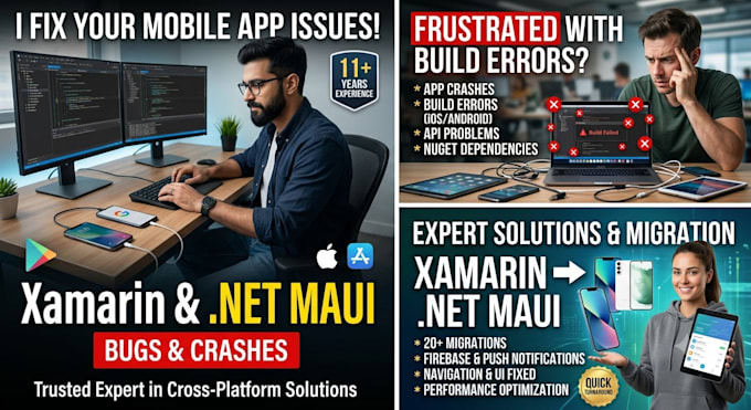 fix bugs and issues in your xamarin or dotnet maui app